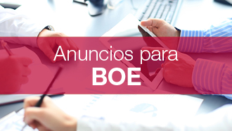 Anuncios para BORME